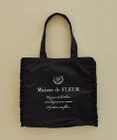 Maison de FLEUR サテンフリルスクエアトートバッグ