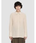 JOSEPH クレープ  ド  ソワ　レギュラーカラーシャツ