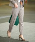 23区 L 【CLASSY.1月号掲載/洗える】ウールライクカルゼ テーパード パンツ