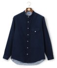 J.PRESS MEN バンドカラーリバーシブル シャツ