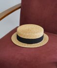 石田製帽 【UNISEX】 細麦ストローハット キャノチエ