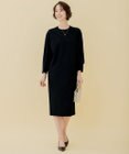 自由区 【WEB限定】ウールミルドジャージー スリーブコンシャスワンピース
