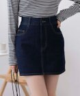 WEGO 台形デニムミニスカート