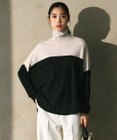 ICB 【洗える】 ヴィスコースワイド タートルネックプルオーバー