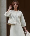 UNFILO BEAUTY FORM KNIT パールボタン カーディガン