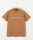 23区GOLF 【WOMEN】ロゴ 半袖モックネックシャツ