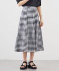 J.PRESS LADIES 【洗える】アセVis ギンガム スカート