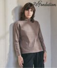 23区GOLF 【23Fondation/WOMEN】【吸湿発熱】モックネック プルオーバー