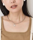 AMERICAN HOLIC 【ステンレス】コイントップチェーンネックレス