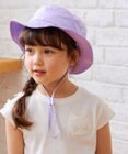 ANY KIDS 日よけ付き 刺繍 バケット ハット