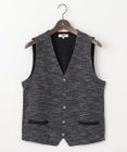 JOSEPH ABBOUD 【イタリア糸使用/清涼感/軽い/洗える】スラブギマニットベスト