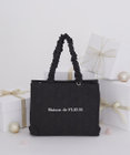 Maison de FLEUR ギャザーハンドルリボンキルティングトート