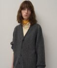 ATON WOOL CASHMERE ALPACA | メッシュＶネックカーディガン