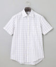 GOTAIRIKU 春夏向け【形態安定】SUMMERPREMIUMPLEATS_スモールワイドカラー 半袖ドレスシャツ（ストライプ/チェック）