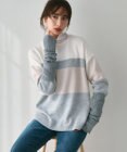 23区 S 【Oggi1月号掲載/洗える】ウールカシミヤ カラーブロック ニット