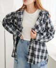 WEGO フードチェックBIGシャツ
