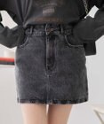 WEGO 台形デニムミニスカート