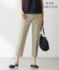 J.PRESS LADIES L 【WEB限定カラーあり・セットアップ対応・洗える・撥水・防汚】コットンFITTYシャーク テーパード パンツ
