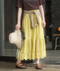 Green Parks ペチ付スカラップ刺しゅうスカート