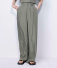 NAVE 【ReNAVE・セットアップ可/洗える/UVケア/接触冷感】フィブリルシャンブレー ワイドパンツ