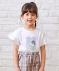 ANY KIDS 袖フリル エモプリント Ｔシャツ