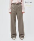 BEIGE， 【L-size】CORBY / ウエストゴムワイドパンツ