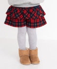 MIKI HOUSE HOT BISCUITS 【80-120cm】 チェック柄 キュロットスカート