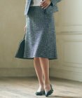 23区 L 【セットアップ対応】シャインツイードストレッチ スカート
