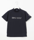 23区GOLF 【WOMEN】ロゴ 半袖モックネックシャツ