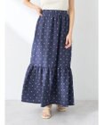 earth music&ecology ドットドビーフレアスカート