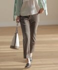 J.PRESS LADIES S 【セットアップ対応・洗える】セルロースリネンストレッチ テーパード パンツ