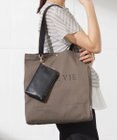 J.PRESS LADIES 【WEB限定カラーあり・セットアイテム・撥水加工・A4サイズ収納可】ポーチ付き PRINTED トート バッグ