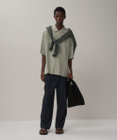 ATON TWIST WOOL GAUZE | ツータックイージーパンツ - UNISEX