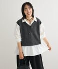 Green Parks カットモールドッキングシャツチュニック