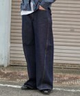 WEGO 【ユニセックス着用ITEM】カバーフィットフラップデニムパンツ