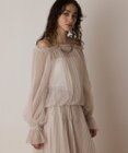 GRACE CONTINENTAL チュールプリーツトップ