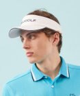 23区GOLF 【UNISEX】ロゴ総柄  ラウンディッシュ サンバイザー