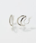 Phoebe 〈痛くないシリーズ/アレルギー対応〉ベーシックダブルフープライトフィットイヤリング　シルバー
