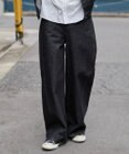 WEGO 【ユニセックス着用ITEM】カバーフィットフラップデニムパンツ