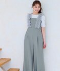 Feroux 【洗える】フリルショルダー サロペット