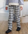 組曲 KIDS 【150-160㎝】シャギーチェック パンツ