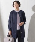 J.PRESS LADIES 【洗える】ソロテックス ドライツイル ノーカラー コート