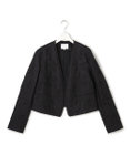 23区 【GOLD LABEL/見上愛さん着用】リネンエンブロイダリー ノーカラージャケット
