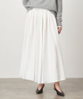 ATON MICRO COTTON SATIN | ギャザースカート