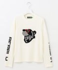 PW CIRCULUS 【WOMEN】【洗える】ベアフェイスモチーフ クルーネック ニット