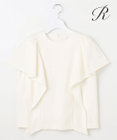 23区 【R(アール)】ダブルクロス ラッフルデザインブラウス