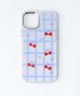 WEGO ミラーチェリーチェックiphoneケース