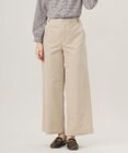 J.PRESS LADIES 【洗える】ハイブリッドAIRDUROY ワイド パンツ