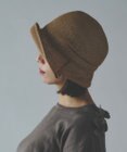 AND WOOL 〈UVカット加工〉〈軽くて折りたためる〉サイドタックの帽子