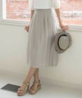 J.PRESS LADIES 【洗える】シアーソフトカールマイヤー タック スカート